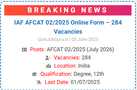 IAF AFCAT 02 2025