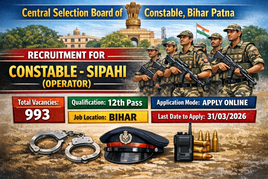 Bihar Police Constable Bharti 2026