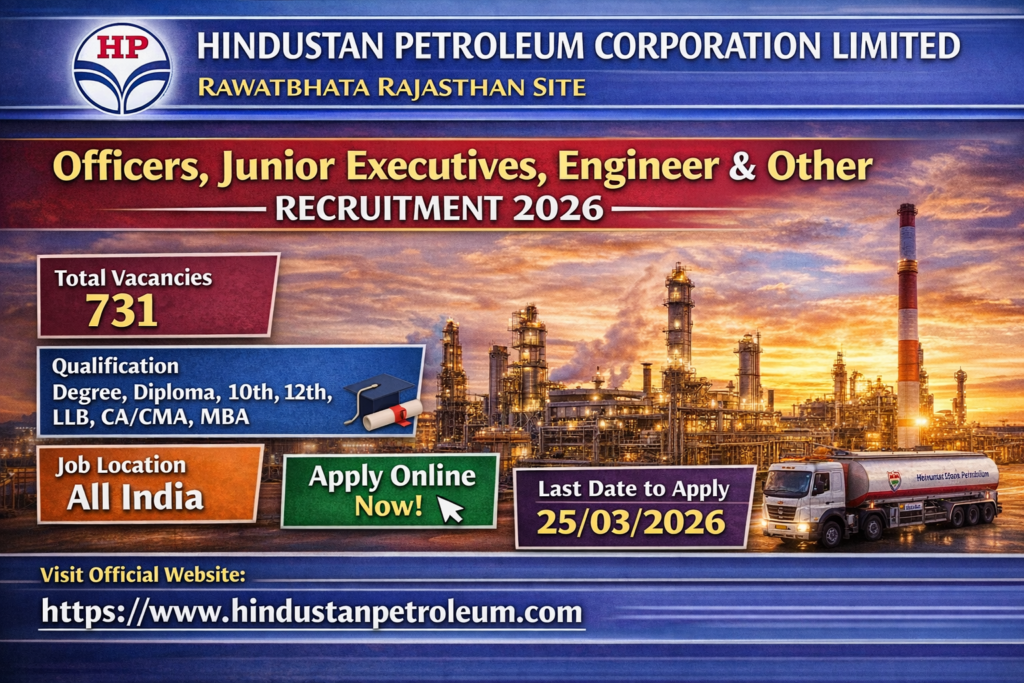 HPCL Officer Recruitment 2026
