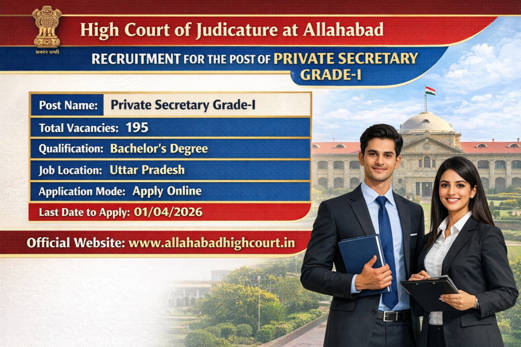 Allahabad High Court Private Secretary Recruitment 2026