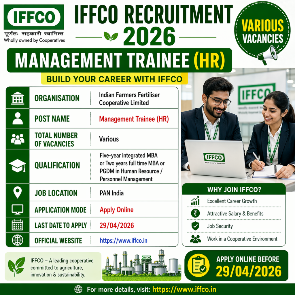 IFFCO MT REcruitment 2026