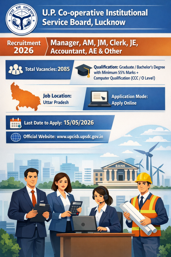 UP Cooperative Bank recruitment 2026