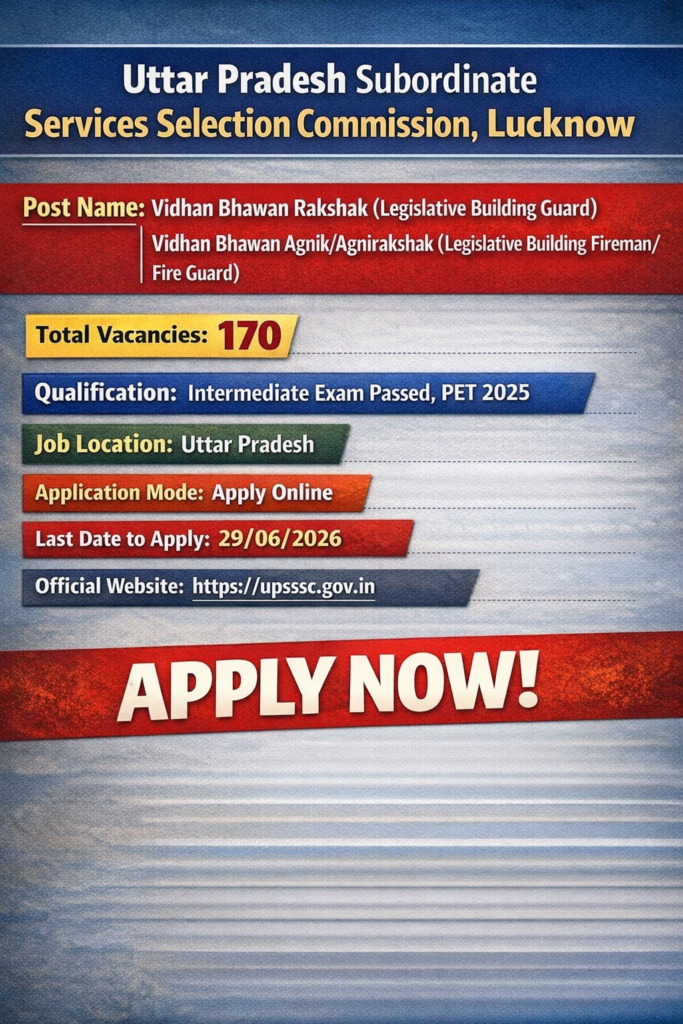 UPSSSC Fireman Bharti 2026