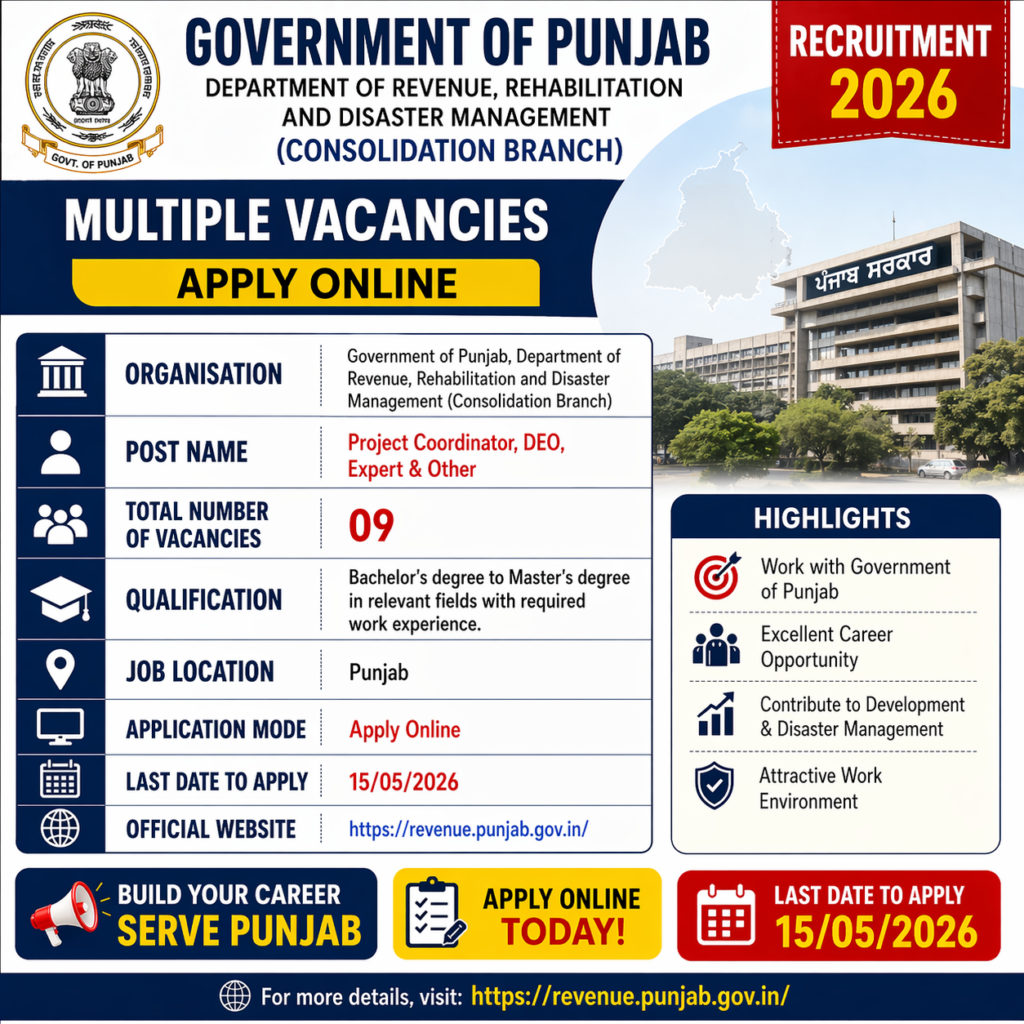 punjab revenue department 2026