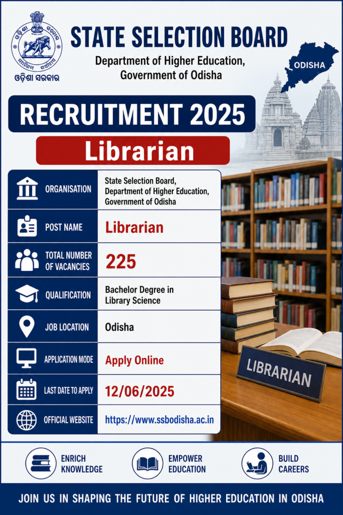 SSB Odisha Librarian 