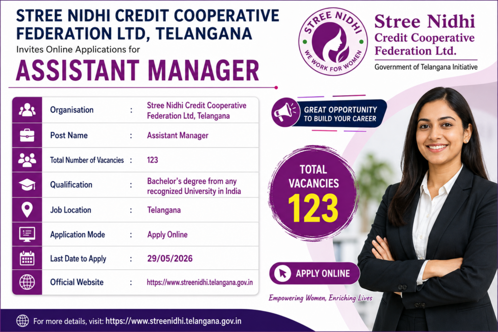 Stree Nidhi Assistant Manager Recruitment 2026