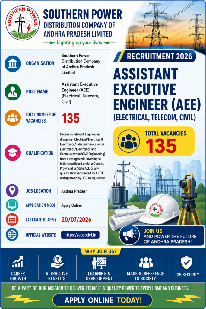 APSPDCL AEE Recruitment 2026