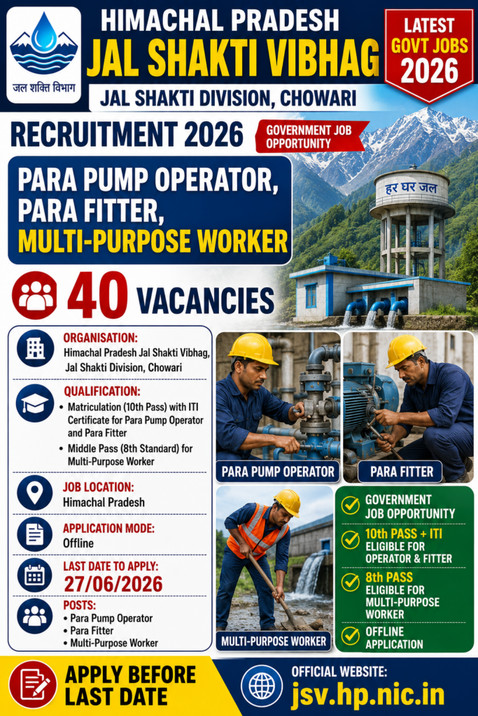 JSV HP Para Staff Recruitment 2026