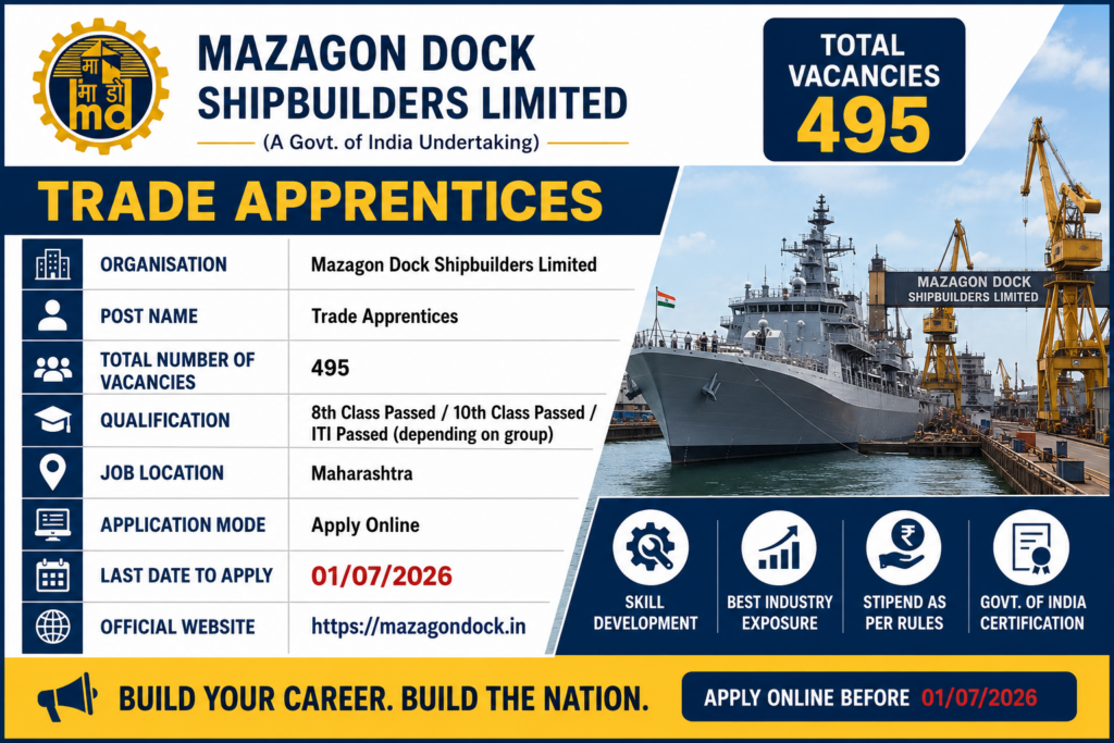 MDL Apprentice Recruitment 2026
