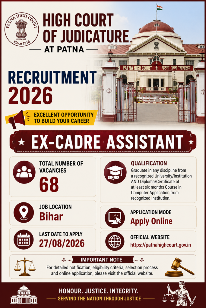 Patna High Court Assistant Recruitment 2026