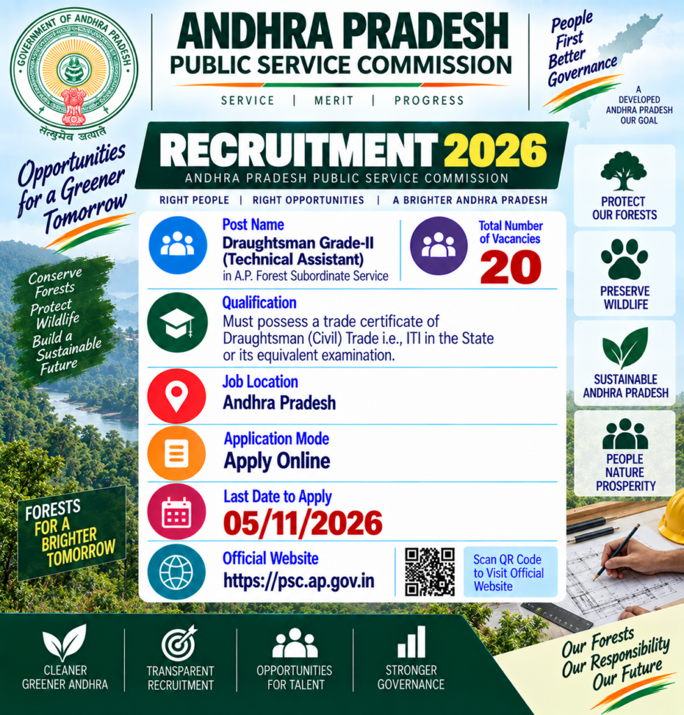 APPSC Draughtsman Recruitment 2026