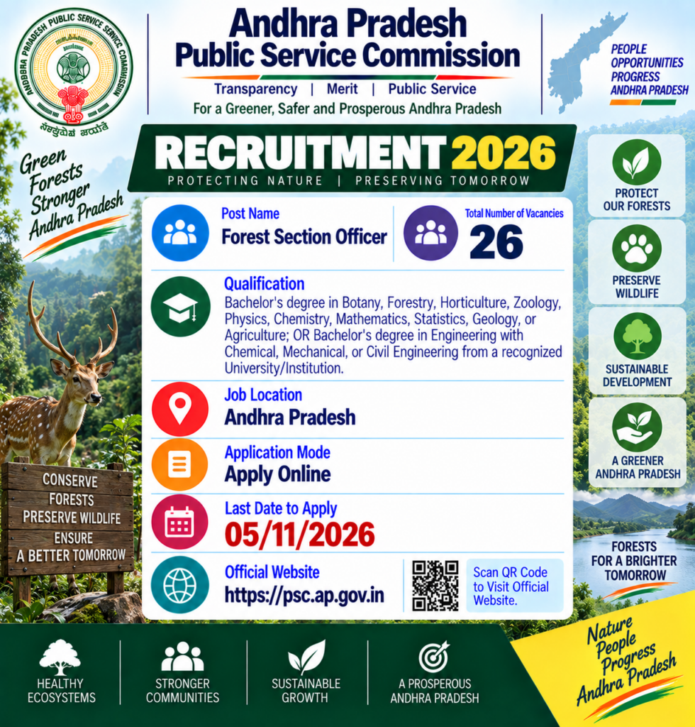 APPSC Forest Section Officer Recruitment 2026