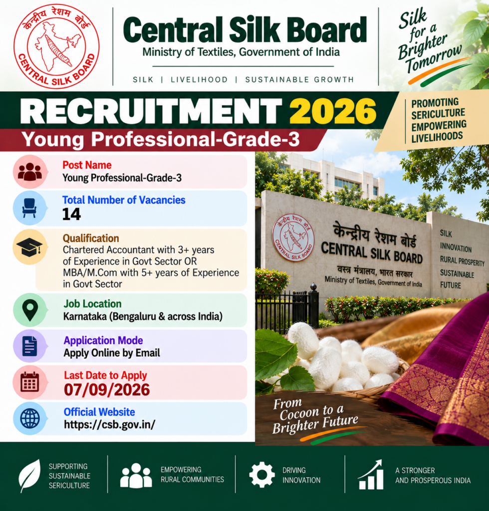 CSB Young Professional Recruitment 2026