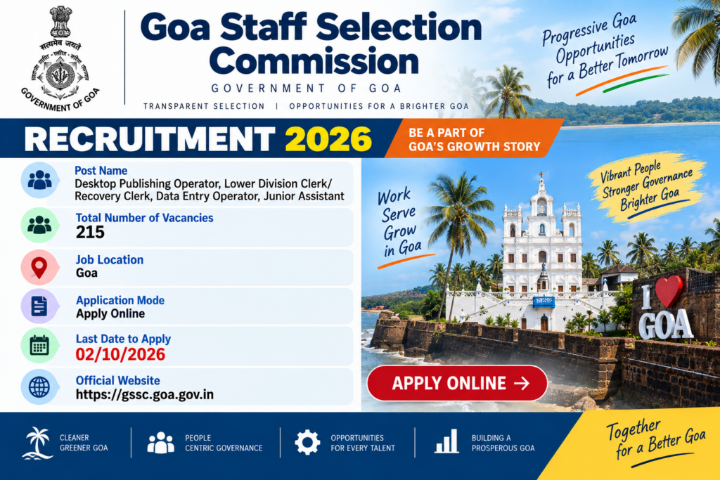 GSSC Group C Recruitment 2026