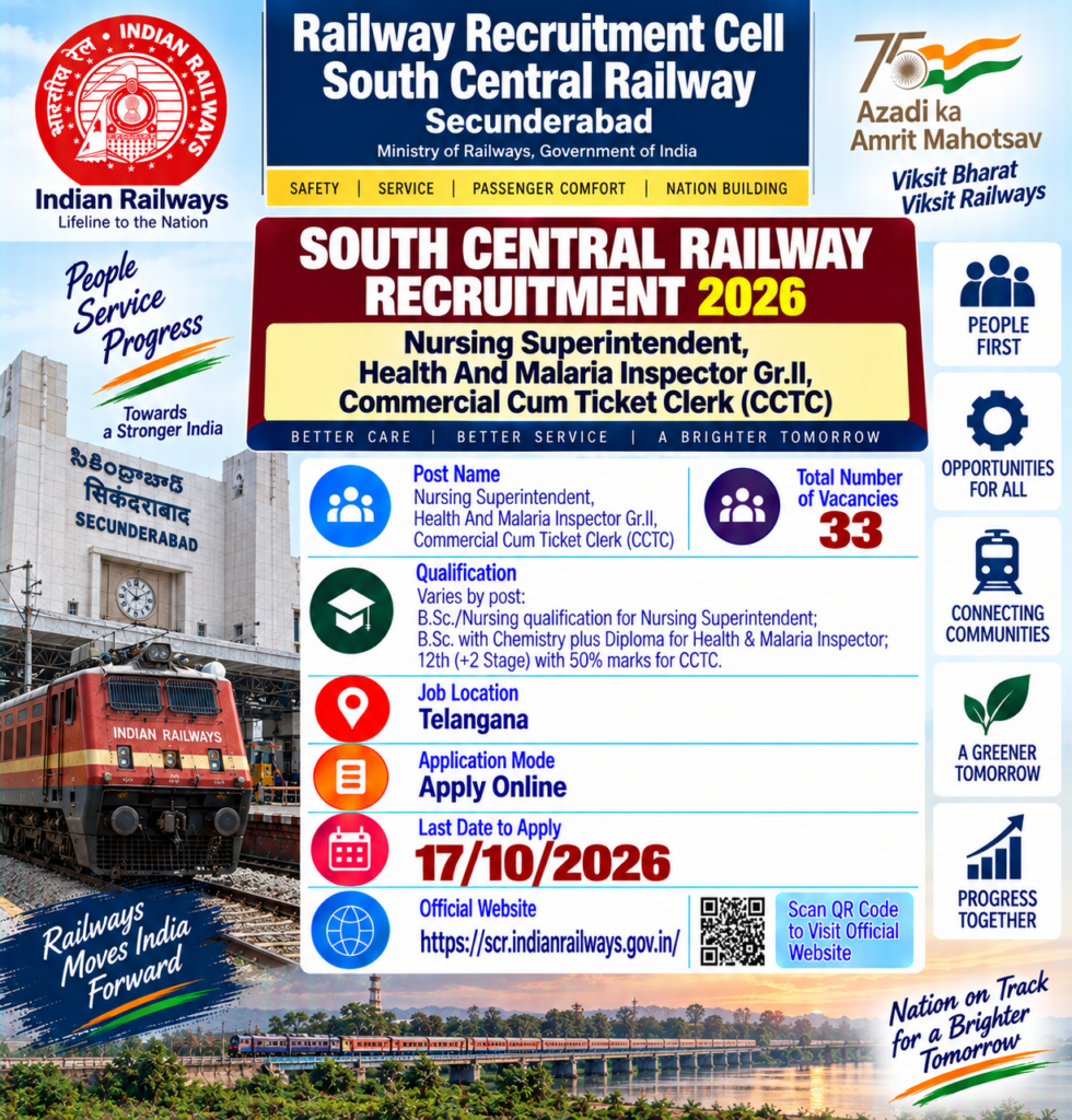 RRC SCR GDCE Recruitment 2026
