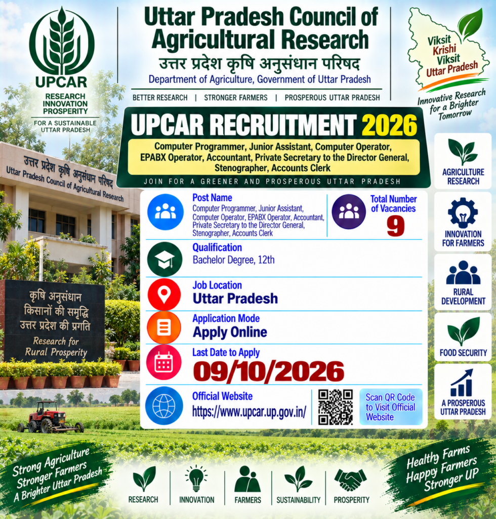 UPCAR Recruitment 2026