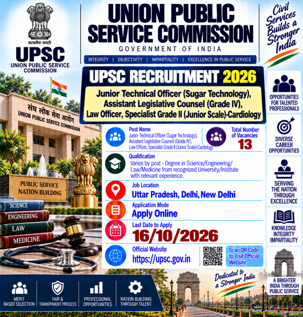 UPSC Recruitment 2026