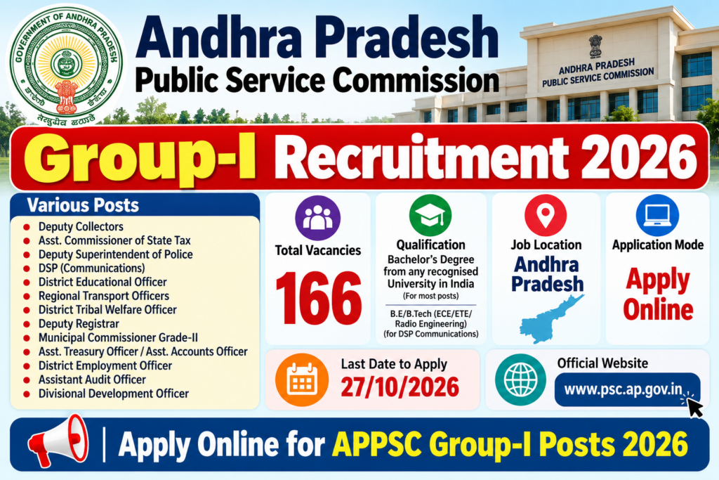 APPSC Group I Recruitment 2026