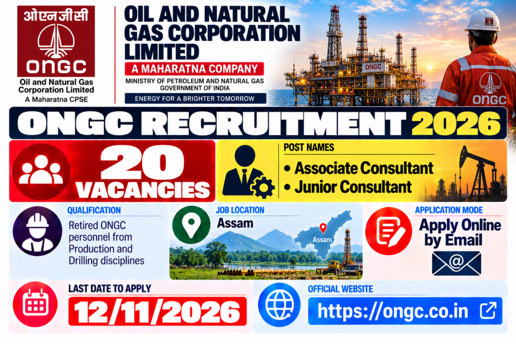 ONGC Associate Consultant Recruitment 2026